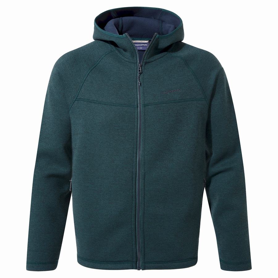 Men's Craghoppers Brayden Hooded Sweaters Dark Blue | POU265EV