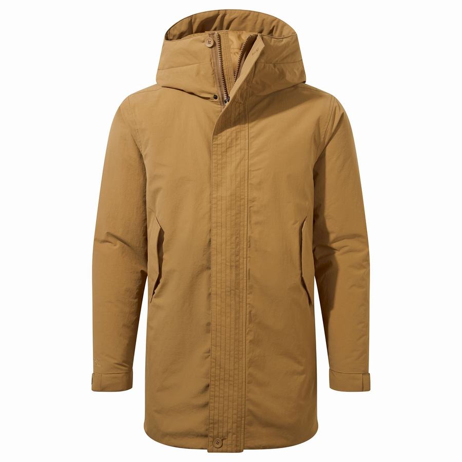 Men's Craghoppers Dunrobin Insulated Jackets Grey Brown | VMB6917TJ