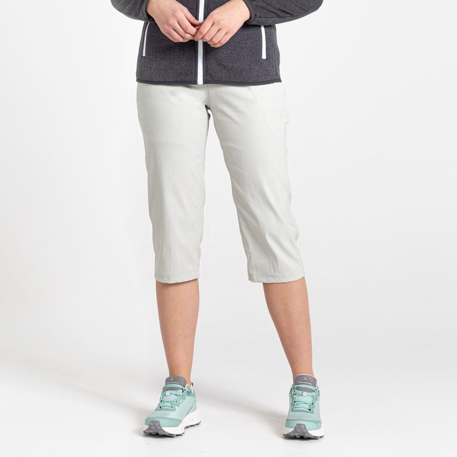 Women's Craghoppers Kiwi Pro II Crop Trousers Grey | JUW225FA