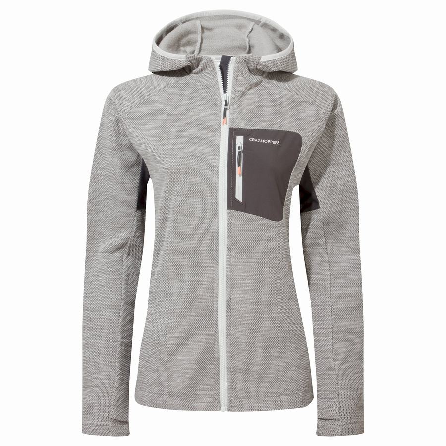 Women's Craghoppers Trina Hooded Jackets Silver | DSU43100TC