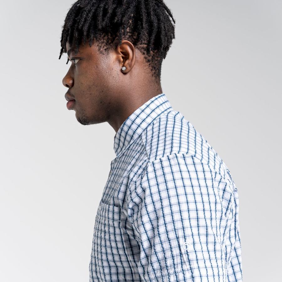 Men's Craghoppers Dawson Short Sleeved Shirts Green | QMA530MD