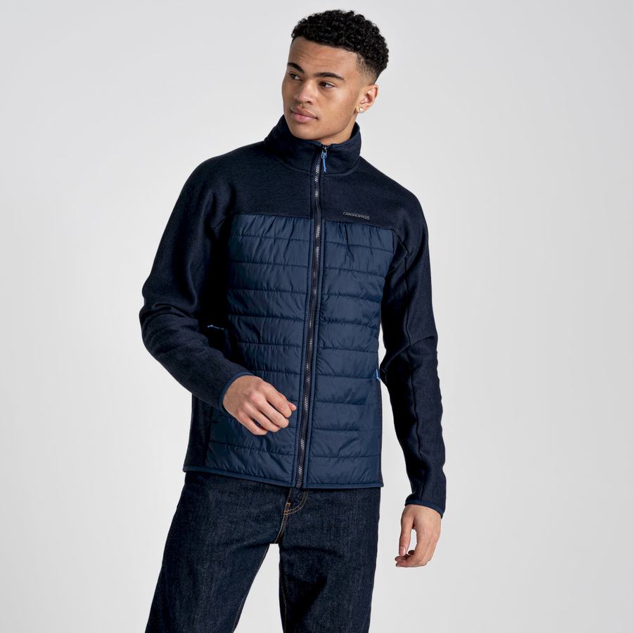 Men's Craghoppers Kennett Hybrid Jackets Blue Navy | KLE1860TC