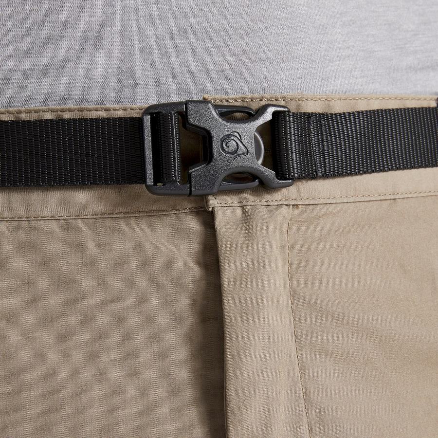 Men's Craghoppers Kiwi Boulder Slim Trousers Khaki | FIV3671SQ