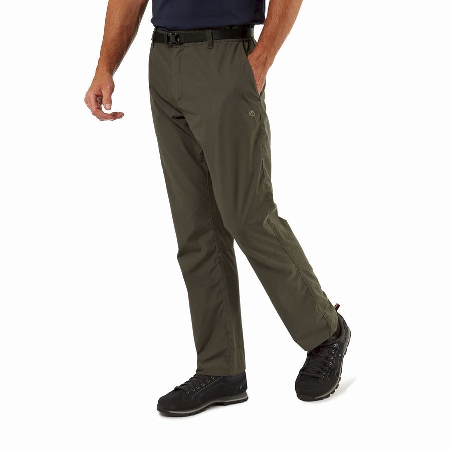 Men's Craghoppers Kiwi Boulder Trousers Dark Green | OOZ8985OV