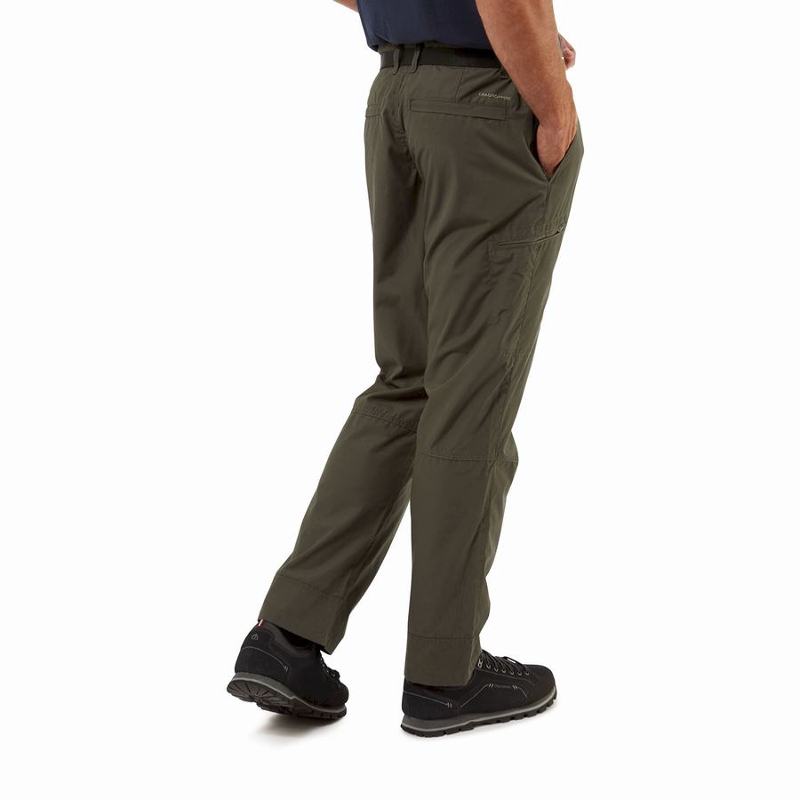 Men's Craghoppers Kiwi Boulder Trousers Dark Green | OOZ8985OV