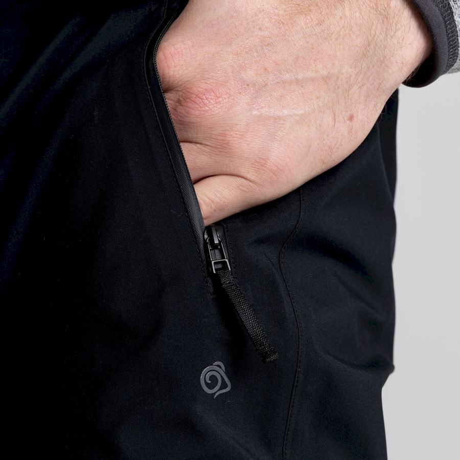 Men's Craghoppers Nogales Gore-Tex Trousers Black | TYO9660JF