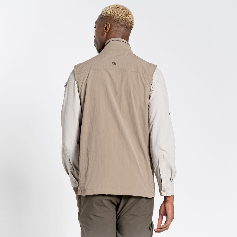 Men's Craghoppers NosiLife Adventure II Gilets Beige | QNK5378RW