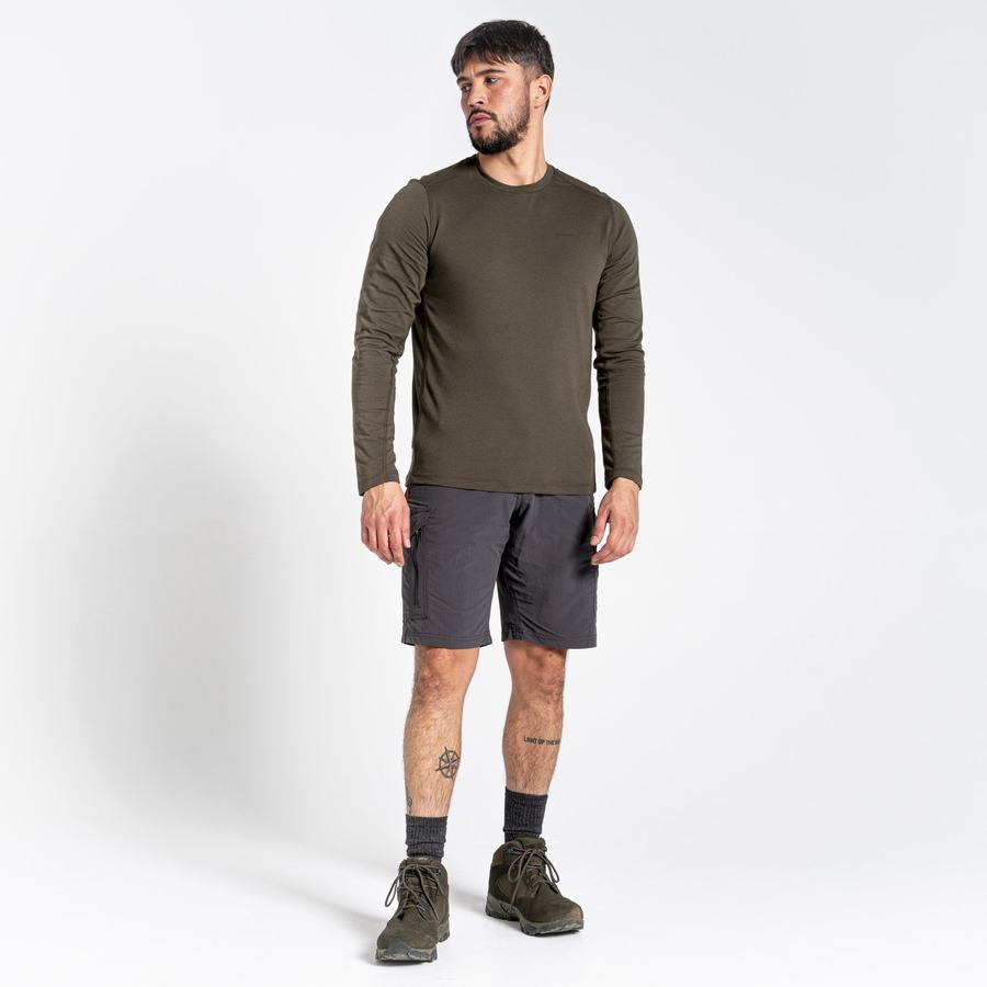 Men's Craghoppers NosiLife Cargo II Shorts Black | MQI8051HC