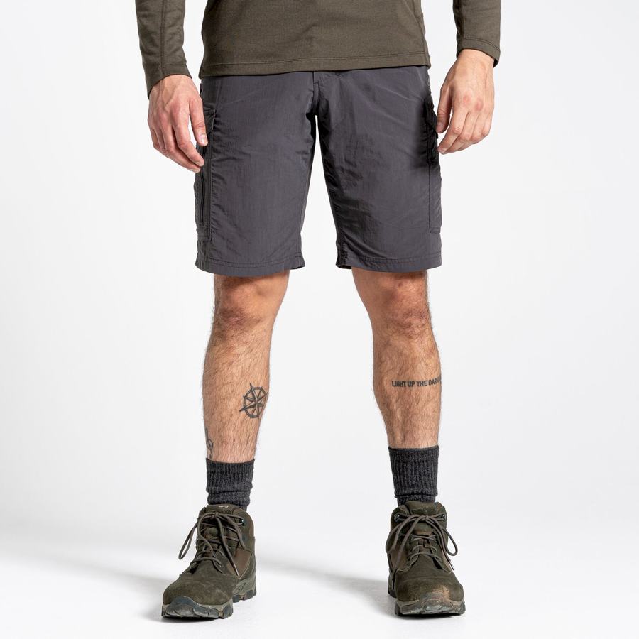 Men's Craghoppers NosiLife Cargo II Shorts Black | MQI8051HC
