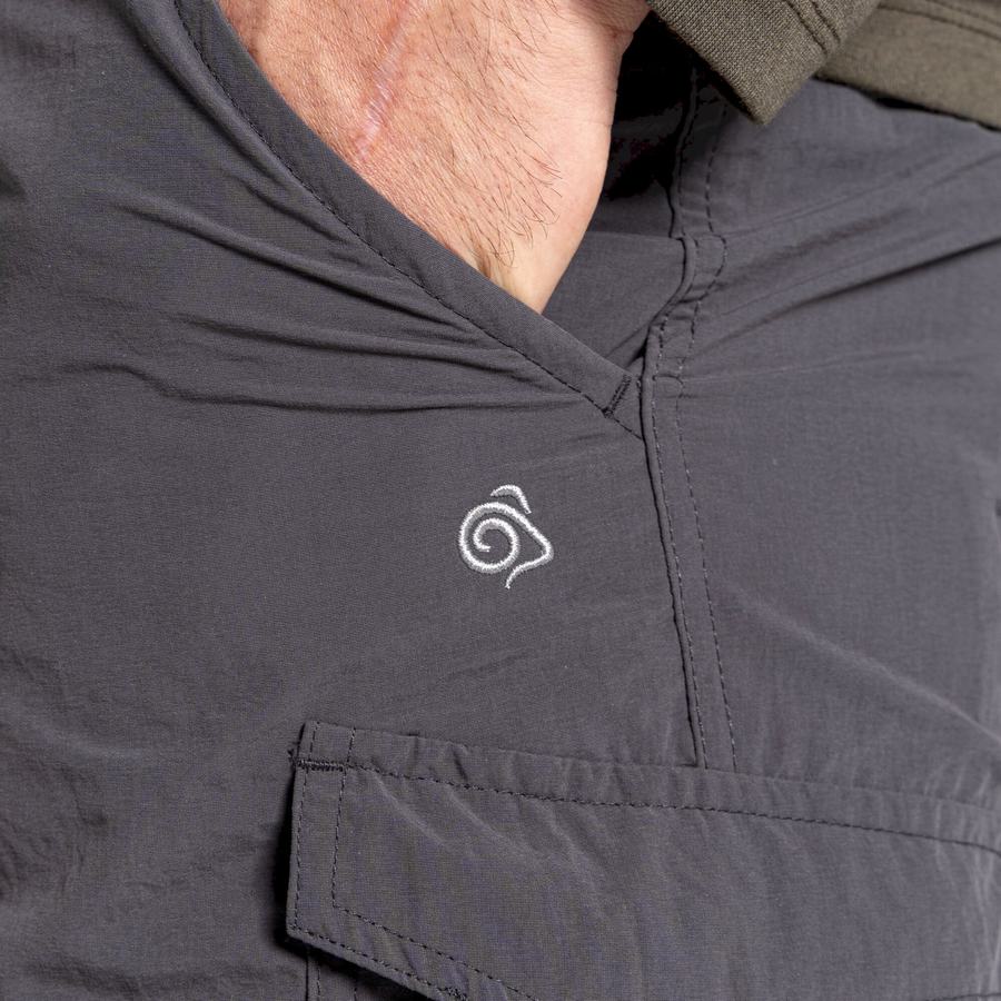 Men's Craghoppers NosiLife Cargo II Shorts Black | MQI8051HC