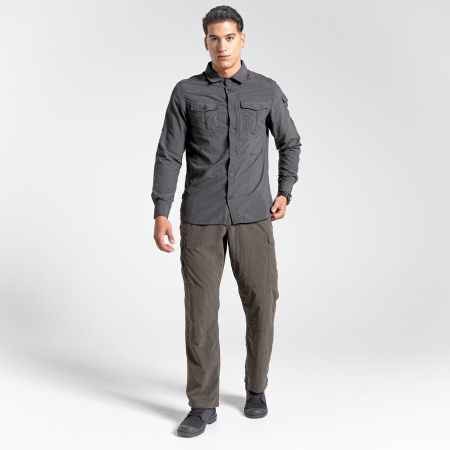 Men's Craghoppers NosiLife Cargo II Trousers Green | HAR2548MB