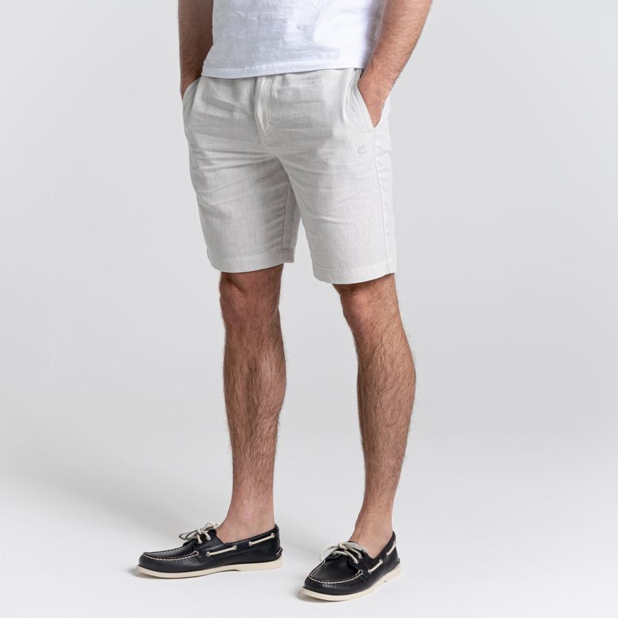 Men's Craghoppers Nosibotanical Buck Shorts Silver | LCY2334AF