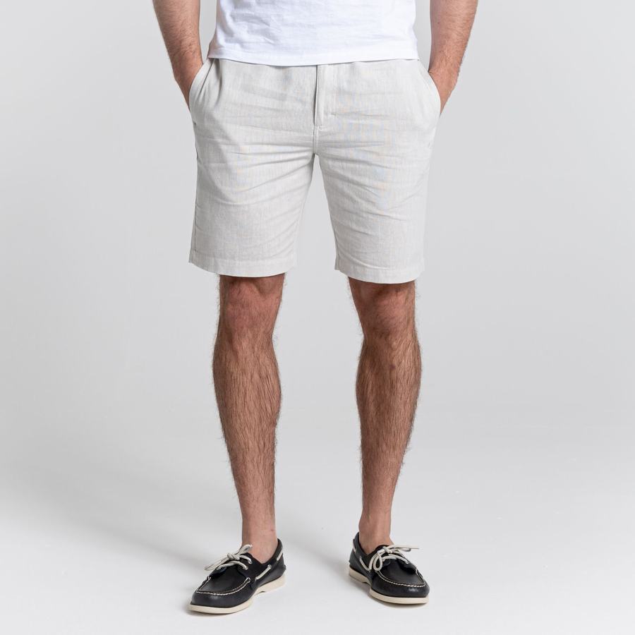 Men's Craghoppers Nosibotanical Buck Shorts Silver | LCY2334AF