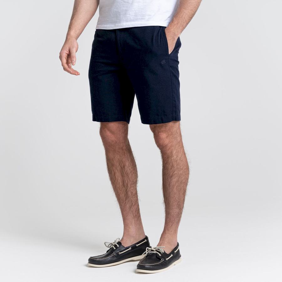 Men's Craghoppers Nosibotanical Buck Shorts Blue Navy | VXQ4572IX