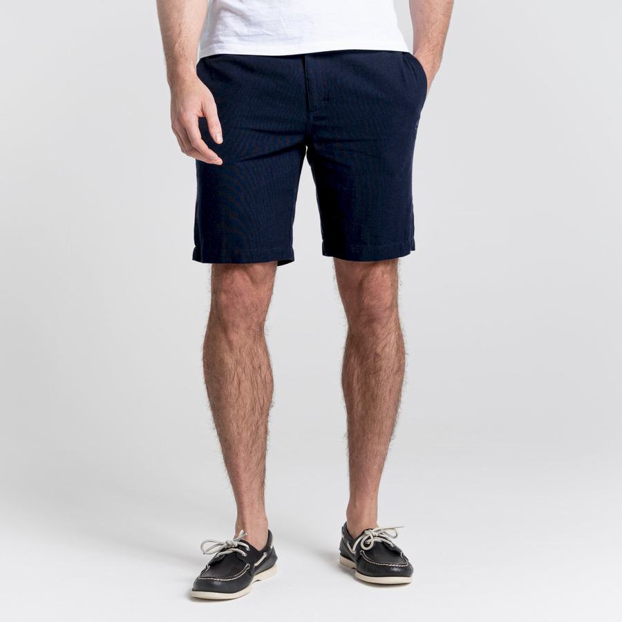 Men\'s Craghoppers Nosibotanical Buck Shorts Blue Navy | VXQ4572IX
