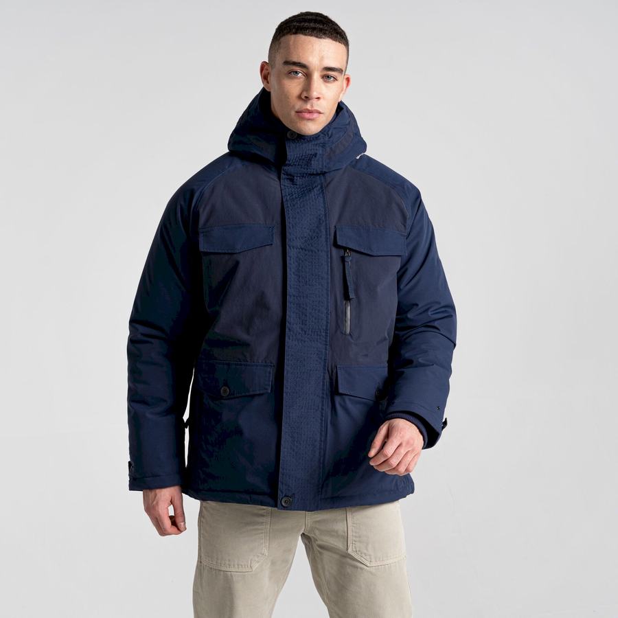 Men's Craghoppers Sinclair Insulated Jackets Blue Navy | EOJ7014JY