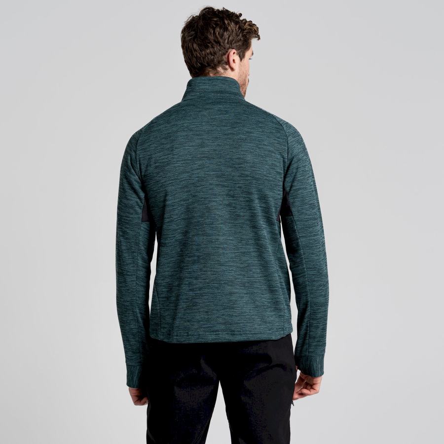Men's Craghoppers Tarbert Half Zip Sweaters Green | IDK127DU