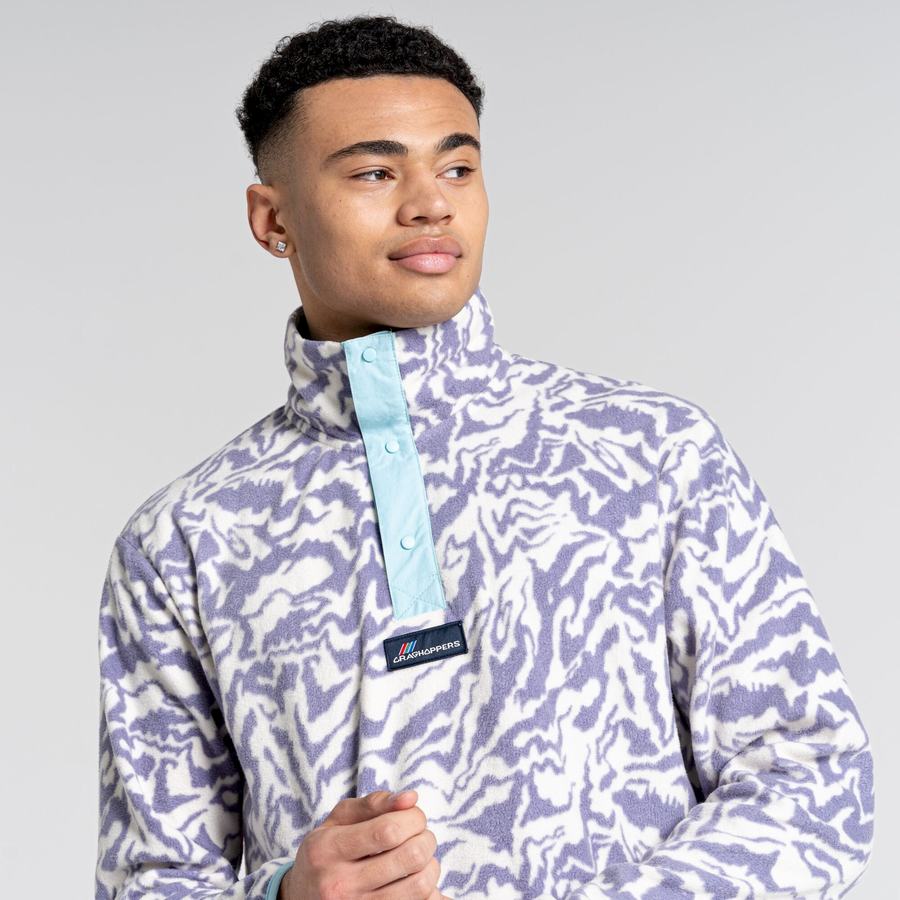 Men's Craghoppers Teton Overhead Sweatshirts Purple | NRF2033FD
