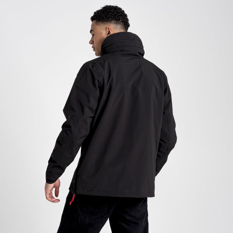 Men's Craghoppers Waterproof Anderson Cagoule Jackets Black | DEC1850TZ