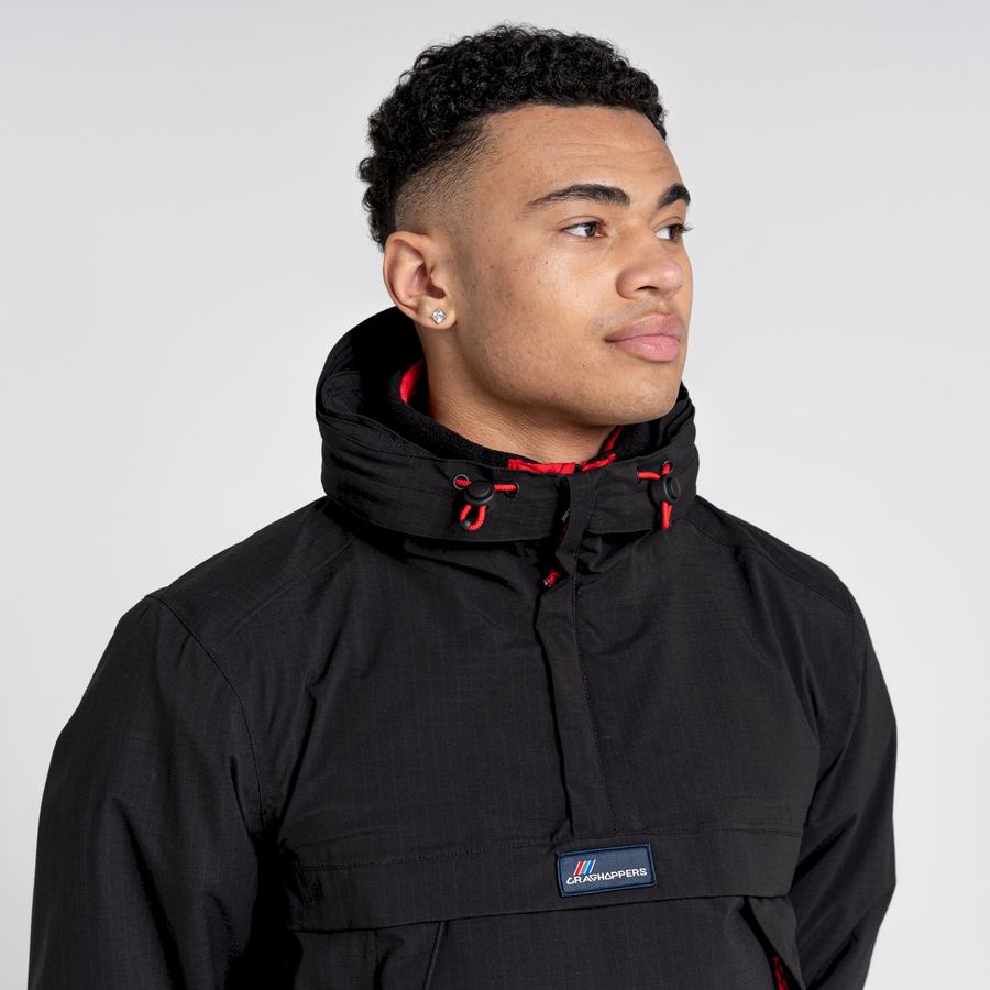 Men's Craghoppers Waterproof Anderson Cagoule Jackets Black | DEC1850TZ