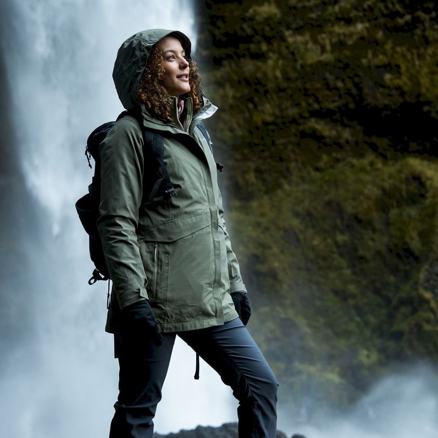 Women's Craghoppers Caldbeck Pro 3 in 1 Jackets Olive | IOB4129ZX