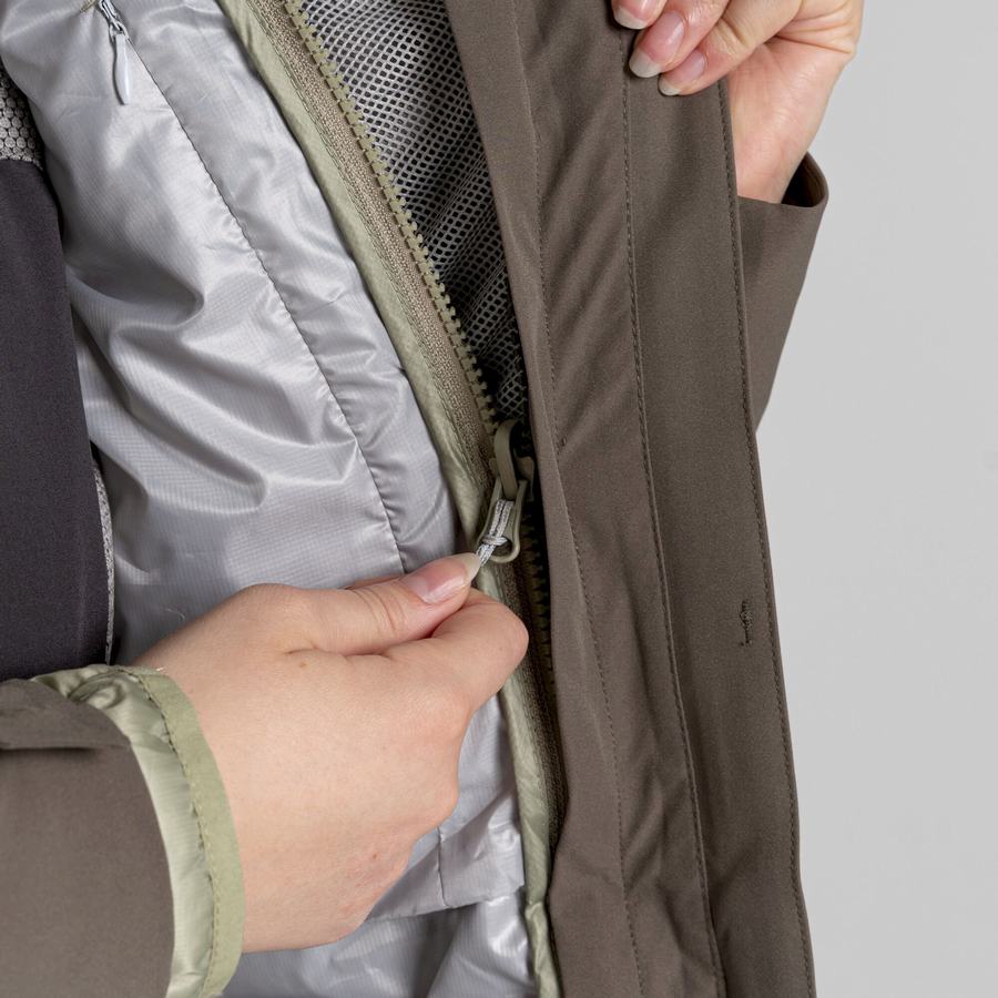 Women's Craghoppers Caldbeck Pro 3 in 1 Jackets Olive | IOB4129ZX