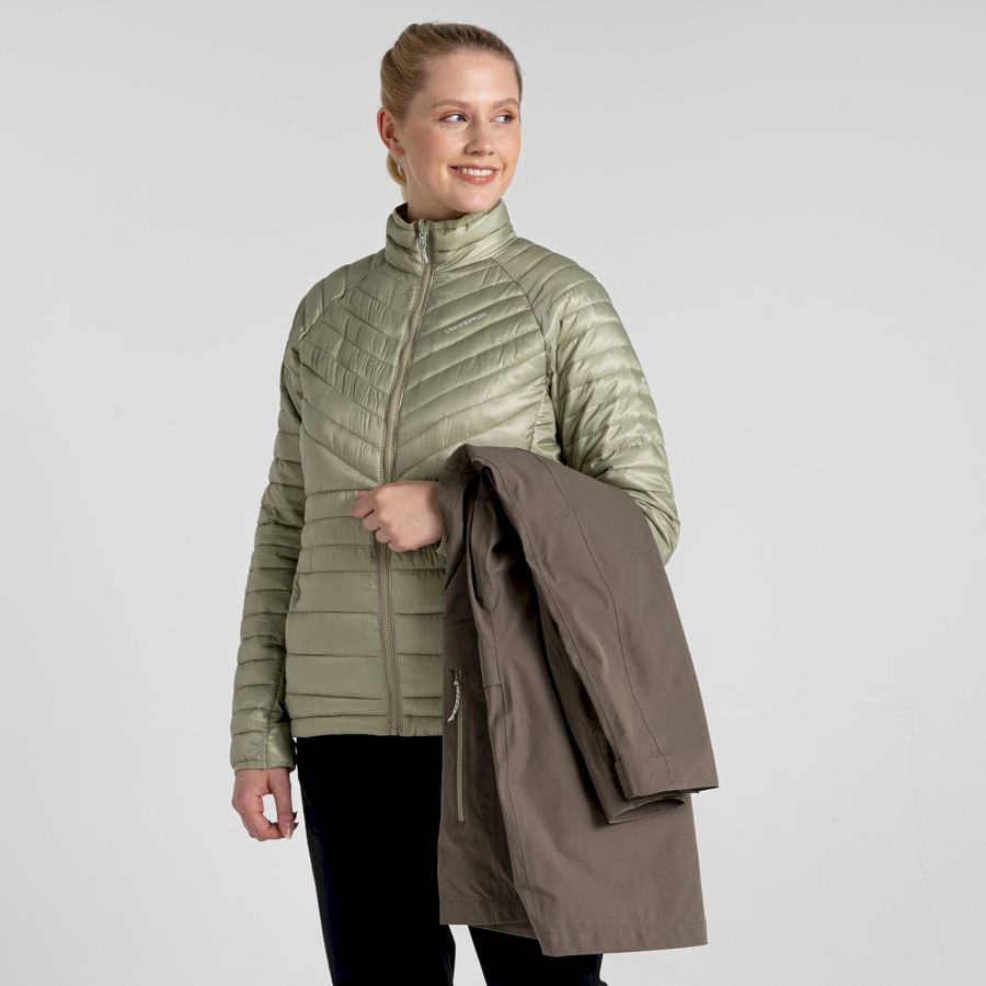 Women's Craghoppers Caldbeck Pro 3 in 1 Jackets Olive | IOB4129ZX