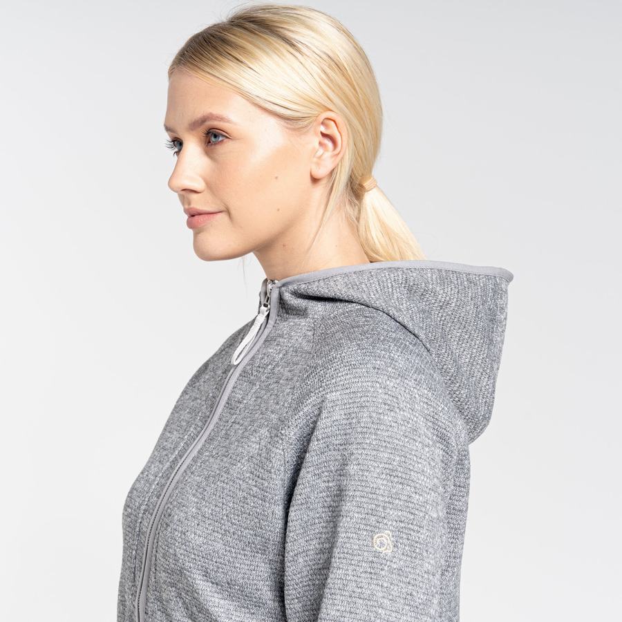 Women's Craghoppers Elena Hooded Sweaters Grey | TVH9020KX