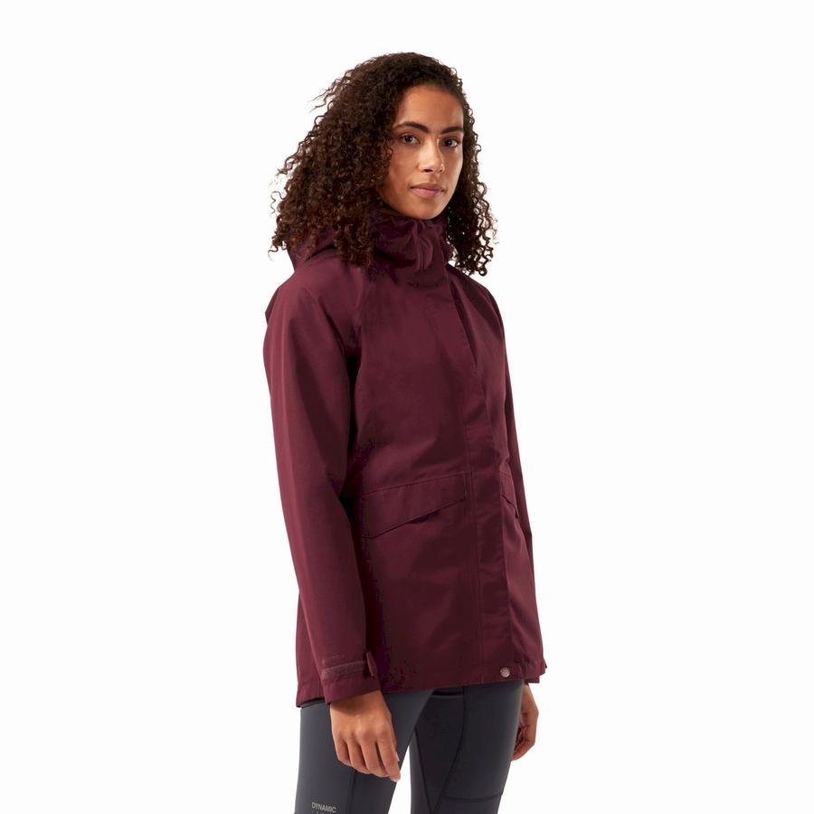 Women's Craghoppers Ellis GORE-TEX Jackets Deep Red | QGH4540SE