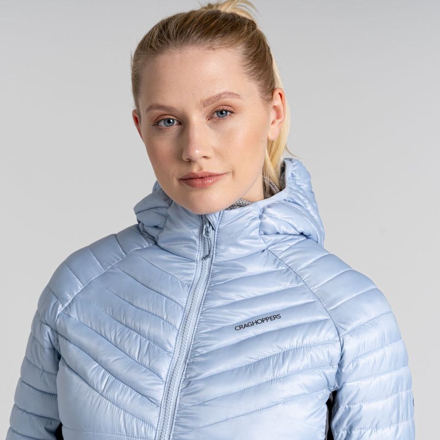 Women's Craghoppers ExpoLite Insulated Hooded Jackets White | LHE3433LJ