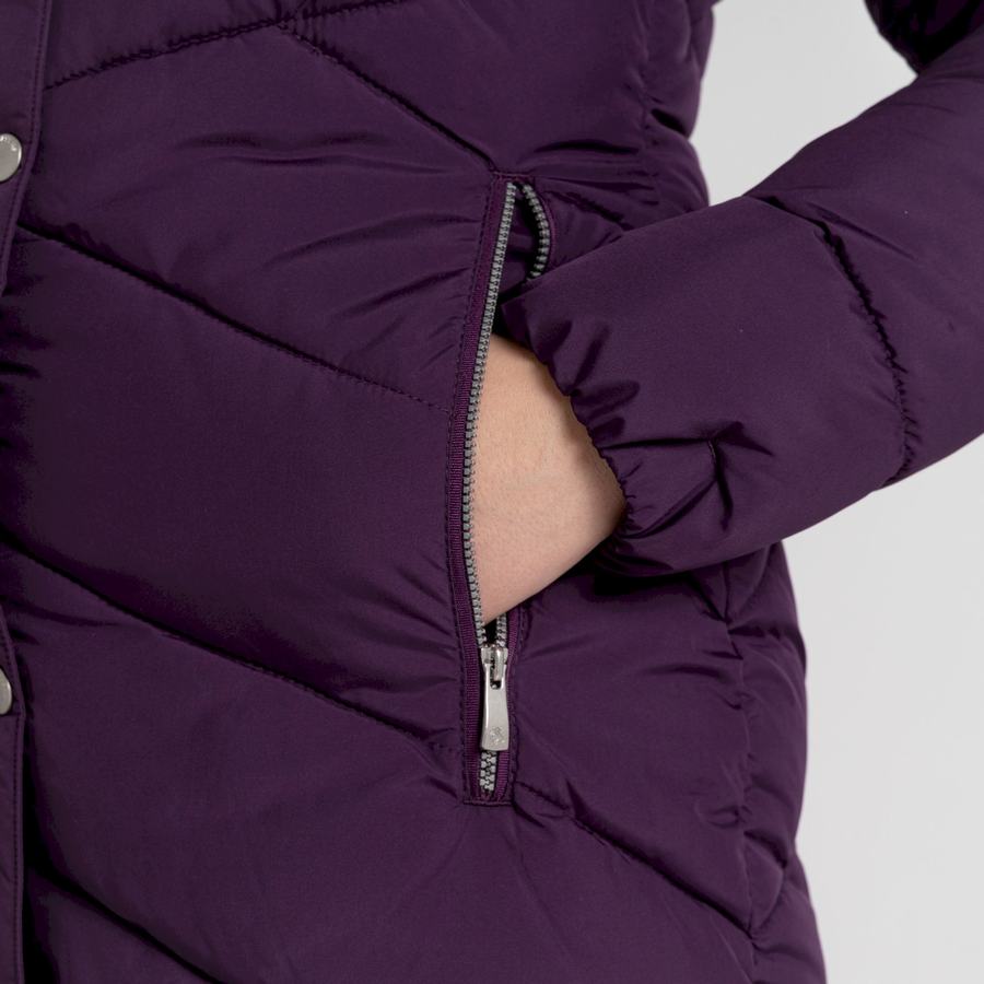 Women's Craghoppers Lisby Downlike Jackets Purple | EDM7077JM