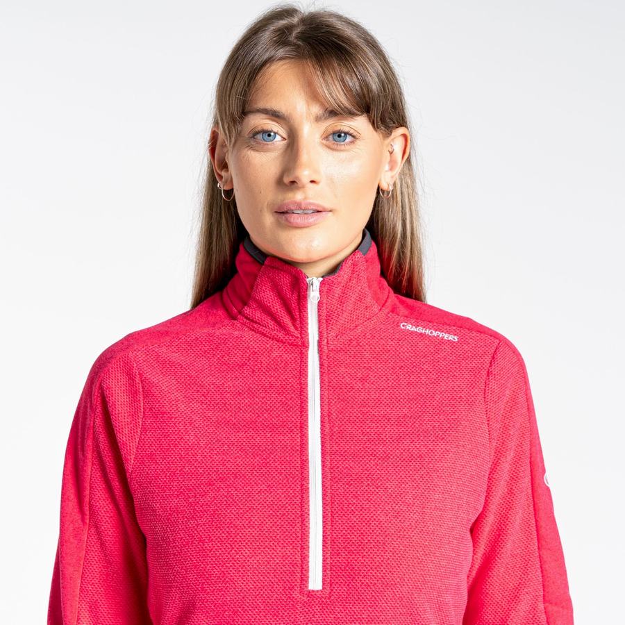 Women's Craghoppers Minerva Half Zip Sweaters Purple Flower | CUS1029UJ
