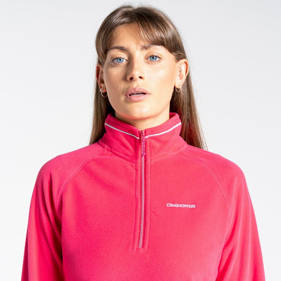 Women's Craghoppers Miska Half Zip Sweaters Purple Flower | CJG2653PN