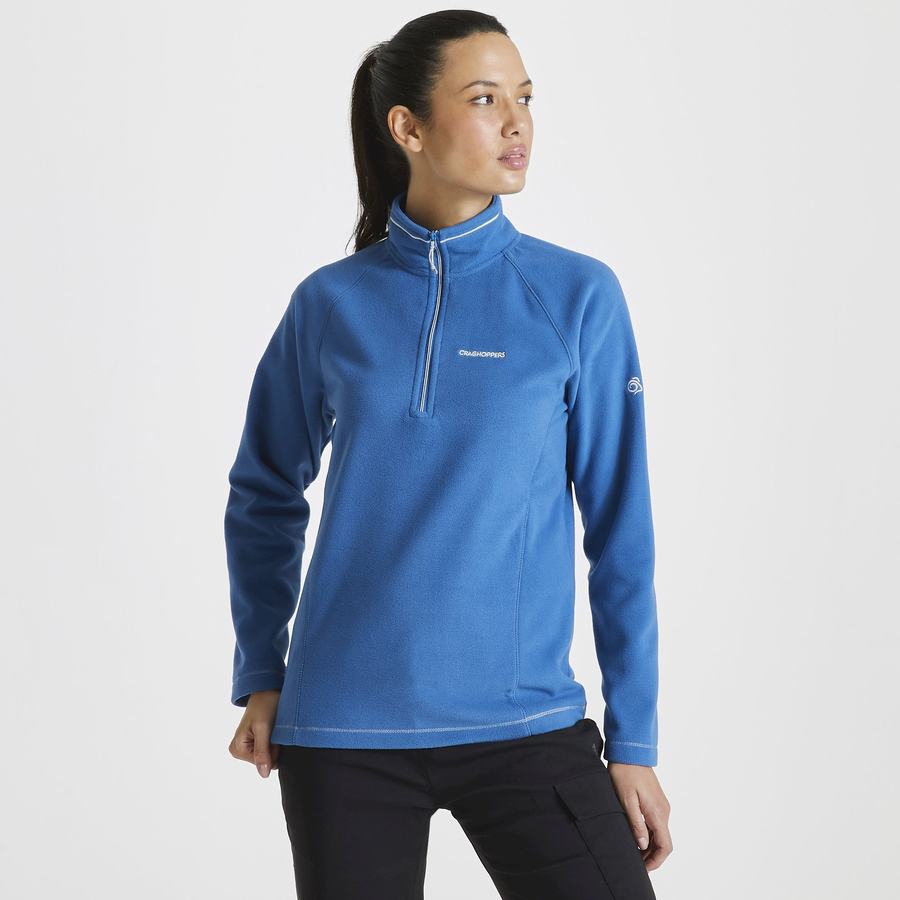 Women's Craghoppers Miska Half Zip Sweaters Blue | FKE7285AG