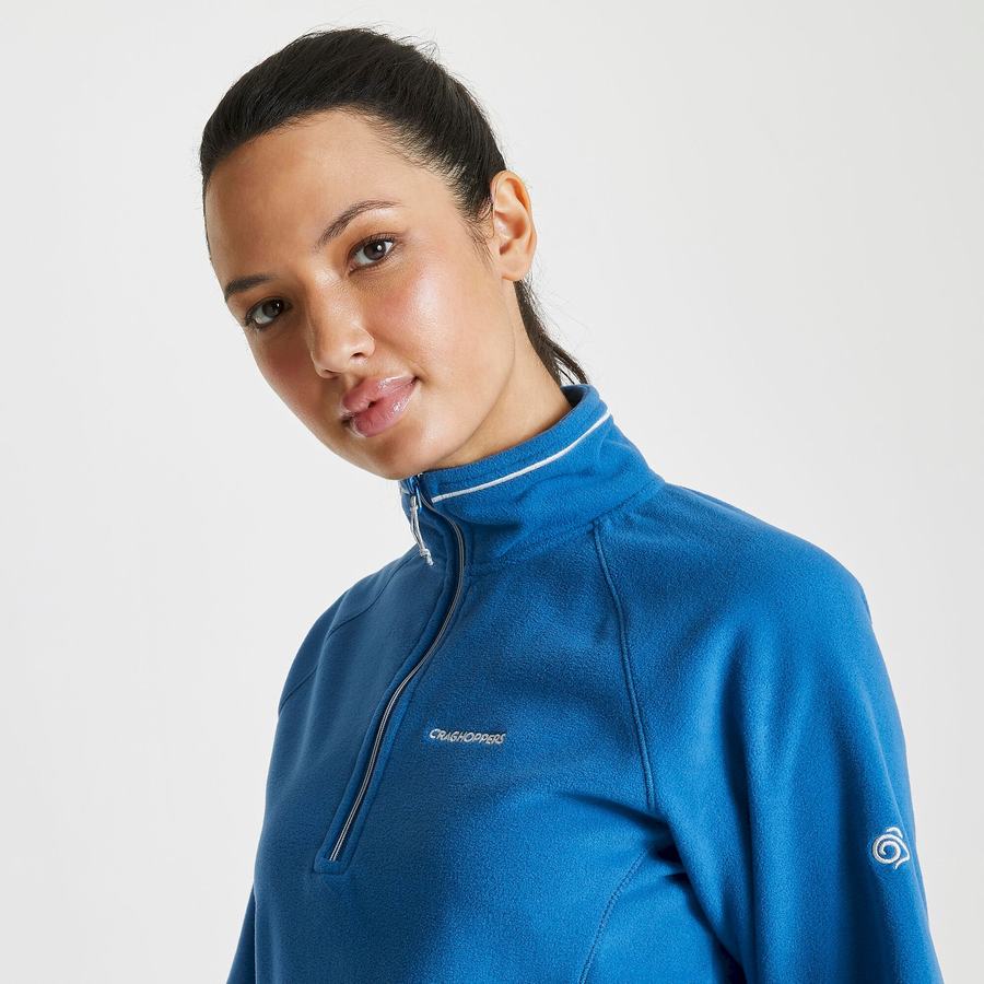 Women's Craghoppers Miska Half Zip Sweaters Blue | FKE7285AG