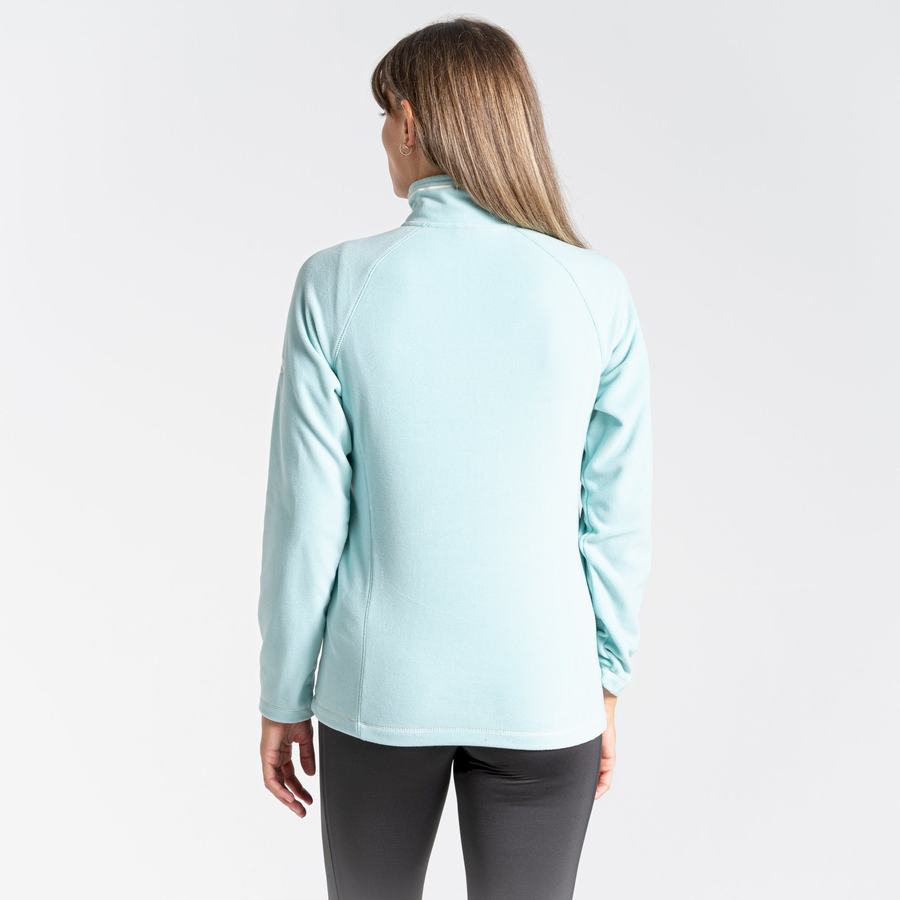 Women's Craghoppers Miska Half Zip Sweaters Green | OYU6149MP