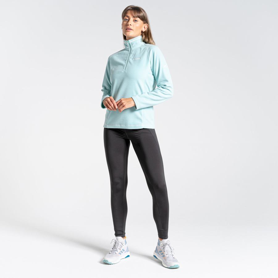 Women's Craghoppers Miska Half Zip Sweaters Green | OYU6149MP