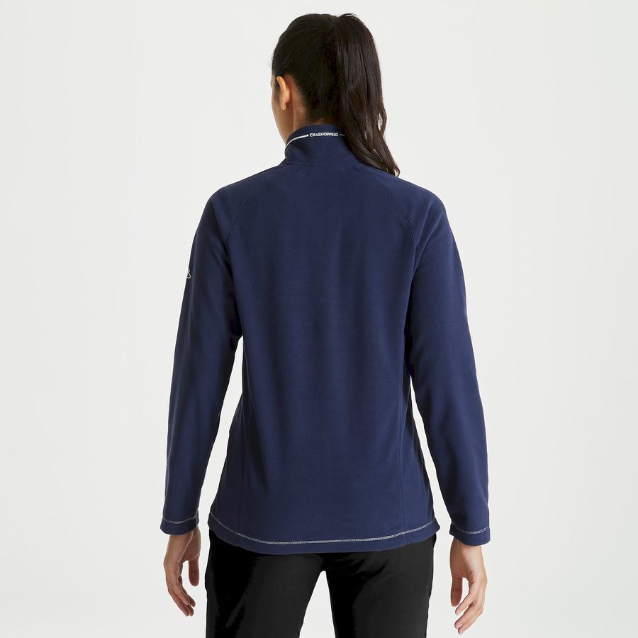 Women's Craghoppers Miska Half Zip Sweaters Blue Navy | TON4613MW