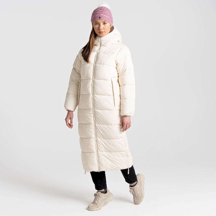 Women's Craghoppers Narlia Insulated Hooded Jackets White | TYE8196EB