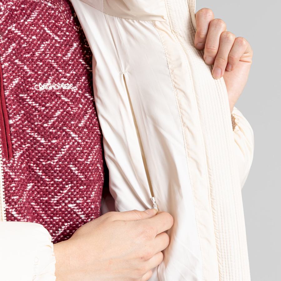 Women's Craghoppers Narlia Insulated Hooded Jackets White | TYE8196EB