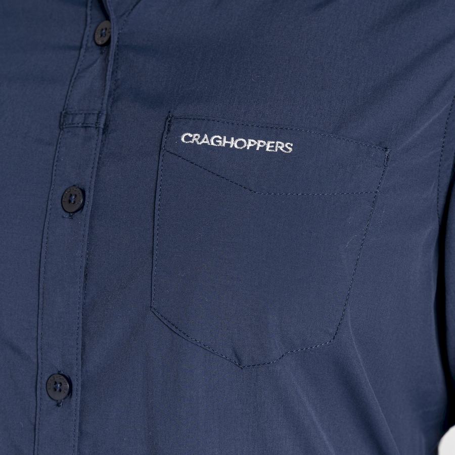 Women's Craghoppers NosiLife Bardo Long Sleeved Shirts Blue Navy | KNI5484FQ