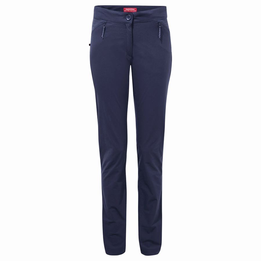 Women's Craghoppers NosiLife Pro Active Trousers Blue Navy | FVC7987II