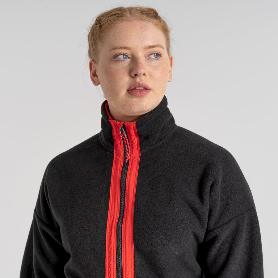 Women's Craghoppers Spindle Half Zip Sweaters Black Purple Blue | LZN369KU