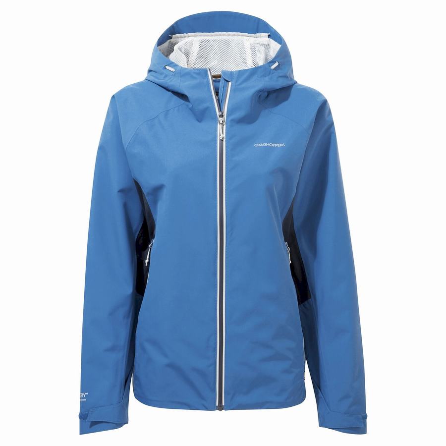 Women's Craghoppers Waterproof Atlas Jackets Blue Navy | JAN748FE