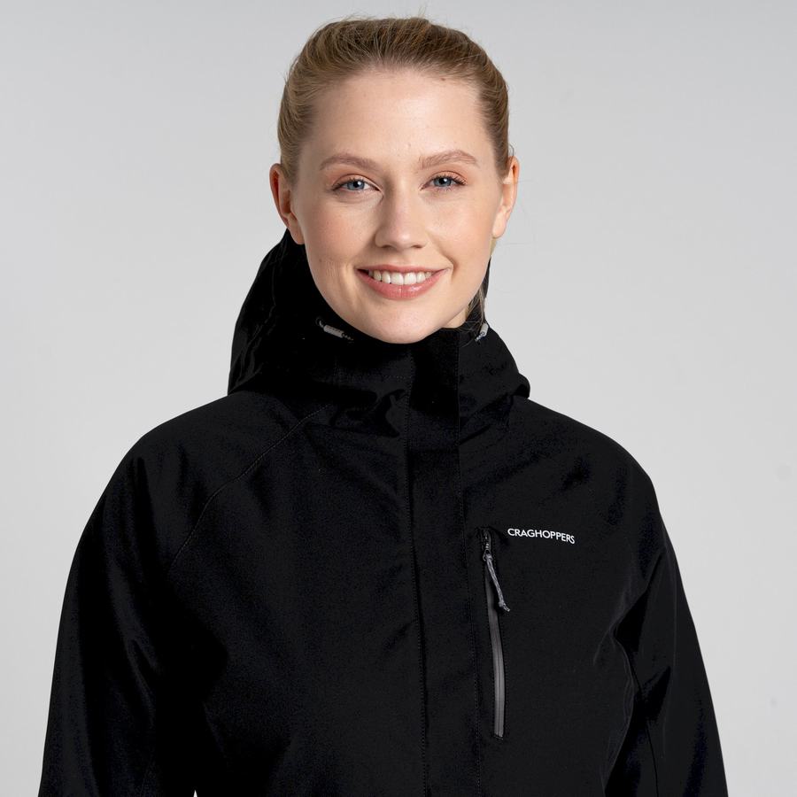 Women's Craghoppers Waterproof Caldbeck Jackets Black | KID7853OK